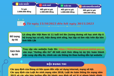 Thông tin, truyền thông về Cuộc thi trực tuyến “Tìm hiểu pháp luật về an ninh mạng; ứng xử và phòng tránh thông tin giả, các thủ đoạn  lừa đảo trên không gian mạng”