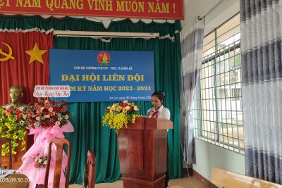 Liên Đội trường PTDTNT THCS thị xã Buôn Hồ tổ chức thành công Đại hội Liên Đội năm học 2023-2024