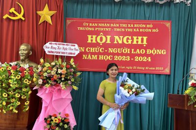 Trường PTDTNT THCS thị xã Buôn Hồ tổ chức Hội nghị Viên chức – Người Lao động năm học 2023-2024!